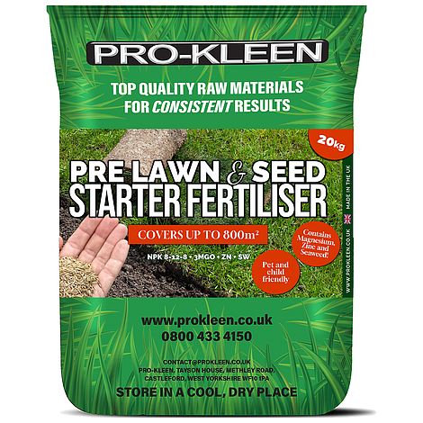 ProKleen Pre Lawn & Seed Starter NPK Fertiliser 20kg